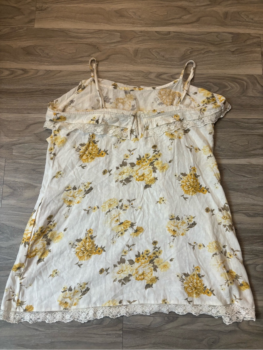 Universal Thread Yellow Floral Ruffle Midi Dress - Picture 5 of 6